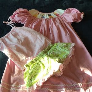 Smocked Disney Princess and Summer outfit